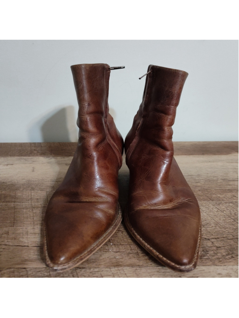 Women's Matisse Brown Leather Ankle Boots & Booties Size 8.5